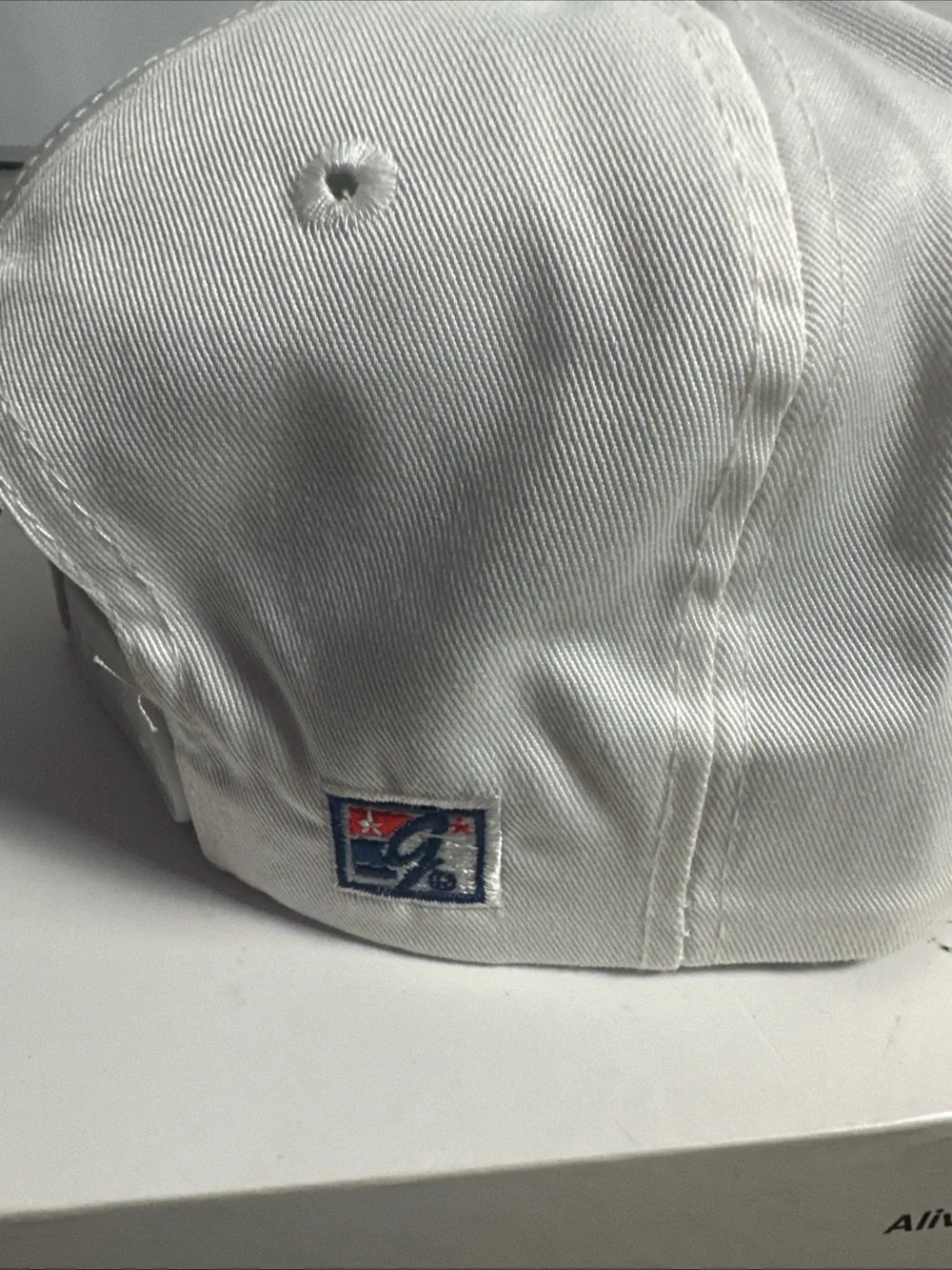 Vintage Virginia Soccer White Snapback Hat with Orange Accent